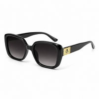 Premium Oversized Square Sunglasses for Women – Elegant Statement Frame with Gradient Lenses & Decorative Temple Detail