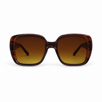 Premium Oversized Square Sunglasses for Women – Elegant Statement Frame with Gradient Lenses & Decorative Temple Detail